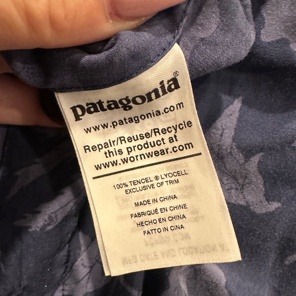 Patagonia Blue Floral June lake Jumpsuit - Picture 9 of 9